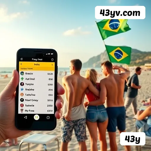 Aplicativo móvel 43y para iOS e Android